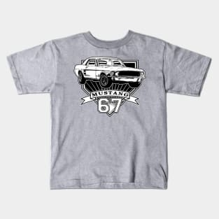 67 Mustang Coupe Kids T-Shirt